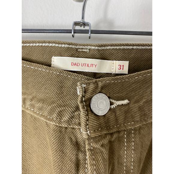 LEVI’S JEANS BAGGY UTILITY ESPRESSO BROWN CARGO SLOUCHY STRAIGHT LEG DENIM - Picture 7 of 13